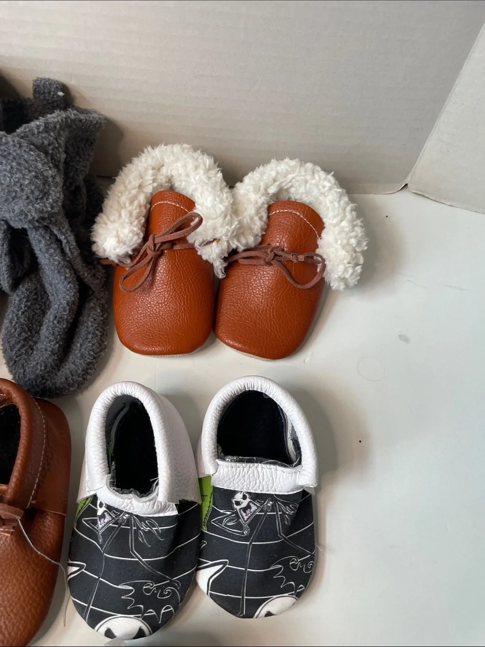 8 Pairs Bundle Boys bundle Soft Slip-On Shoes 0 to 4